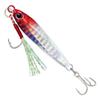 Venta al por mayor de señuelo Luya de placa de hierro láser de cinco colores de lanzamiento largo 10G -60g anzuelo sencillo anzuelo con ranura de sangre cebo de pesca para exteriores