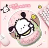 Alfombrilla de ratón con reposamuñecas, diseño de Pochacco, linda goma para palma de oficina, soporte de escritorio para niñas, alfombrilla de ratón personalizada