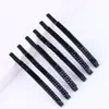 Pasador de Aleación con Diamantes de Cristal Negro de Fila Única Accesorio para el Cabello Nuevo de Comercio Exterior Pin Negro con Diamantes Brillantes