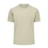 Camiseta Oversized Cor Sólida de Verão Tendência Algodão Pesado Branca Manga Curta Roupas Lyocell Camiseta de Secagem Rápida Masculina Personalizada