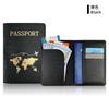Em estoque Cross-border PU couro crocodilo padrão conjunto de proteção de passaporte porta-passaporte de couro bronzeando mapa preto e branco bolsa de passaporte