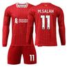 2425 Liverpool Principal No. 11 Salah Conjunto de Jersey de Manga Larga 3 Endo Airlines 9 Firmino No. 8 Jersey de Fútbol