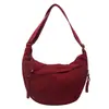 Moda Transfronteriza Unisex Mochila Escolar Cruzada de Hombro Bolsa Cruzada de Nailon Gran Capacidad Bolsa de un Solo Hombro Estilo Japonés Bolsa de Viaje Tipo Dumpling