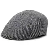 Chapéu Novo Estilo para Homens de Meia-Idade e Idosos Estilo Coreano Sarja Escura Estilo Coreano Boné Aba Curta Casual do Pai Proteção Solar Chapéu para Frente Atacado