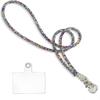 Correa de Hombro Brillante Incrustada con Diamantes Lanyard para Teléfono Móvil Bolso Cruzado Pequeño Mochila Pequeña de Diamantes Bolso de Mano Bolso Mensajero Cadena Colgante