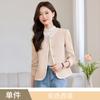 Chaqueta Corta Estilo Chanel para Mujeres Petites, Moderna Versátil de Otoño e Invierno, Elegante Reductora de Edad Cuello Redondo Estilo Chanel