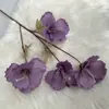 Quatro Grandes Árvores de Algodão de Bombax Nº 2, Três Grandes Árvores de Algodão de Bombax para Decoração de Fundo de Arranjo de Flores para Chão de Casamento, Adereços de Fotografia, Flores Artificiais de Algodão de Bombax