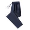 Pantalones casuales de seda de hielo nuevos, pantalones deportivos de calidad de talla grande, pantalones de verano frescos para hombre, 80% nailon, logotipo