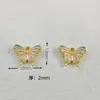 Pingente de Acessório Borboleta Pendurado Único Borboleta Perfurada Gota de Óleo Liga Joias Acessórios Brincos Pulseira Colar DIY Atacado