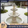 Fuentes de Piedra Artificial Estilo Europeo para Hoteles y Jardines, Fuentes de Agua de Paisaje Grandes, Procesamiento ODM