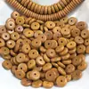 Espaçador de casca de azeitona, miolo de azeitona amarela, borda redonda, almofada de contas de ábaco, contas de pulseira Wen Play Bodhi, corrente grande e pequena, tamanho 6-8 mm