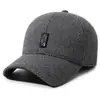 Nova Boina de Baseball de Veludo Cotelê de Inverno para Homens de Meia-idade e Idosos, Com Veludo Extra, Espessada, Quente, Boina Bico de Pato, Proteção Contra Frio, Proteção para Orelhas, Chapéu de Algodão