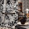 Cortina Blackout Jacquard Chenille Vintage Francês 2025 Preto e Branco Sala de Estar Quarto Escritório Shaoxing Keqiao Cortina Pronta