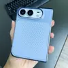 Adecuado para Apple 18 DUO, funda de teléfono plegable transparente con textura de fibra de carbono para iPhone 18 DUO PC