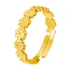 Moda Europea y Americana Transfronteriza Popular Anillo Pequeño de Margarita de Acero Inoxidable para Presión de Aceite Anillo Abierto Geométrico de Flor de Gama Alta