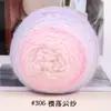 Fio de Lã Mesclada de Fibra Longa em Bola com Dupla Cor Degradê Leve para Tricô Manual, Buquê de Rosas e Cobertor Sete Estrelas, Materiais de Lã DIY