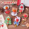 Tarjeta de cartón con forma de piruleta navideña original de Tengyi, tarjeta de felicitación con bendición, embalaje de regalo de dulces para niños, tarjeta decorativa