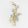 Broche Nuevo Estilo Coreano Corsage de Pedrería Aleación Galvanizada con Preservación del Color Accesorios para Ropa de Mujer Fabricante Broche Hecho a Mano Transfronterizo