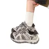 Outono 2026 Novos Sapatos Femininos Respiráveis Casuais Esportivos Versáteis Estudante Bico Redondo Leves Sapatos de Corrida Agande Sapatos de Treino