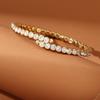 BZ1847 Pulsera Transfronteriza Europea y Americana Simple Elegante Súper Brillante Zirconia Pulsera Viento Frío Pulsera Nicho