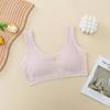 Desenvolvimento de sutiã de roupa íntima para meninas Anti-bump Sem anel de aço Colete de algodão tipo sutiã esportivo Roupa interior do ensino médio