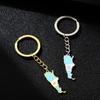 Llavero Colgante Retro Argentino con Goteo de Aceite de Venta Caliente Europea y Americana para Hombres y Mujeres, Accesorios Versátiles de Acero de Titanio Estilo Étnico