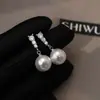 Pendientes de Perla de Zirconia Suaves y Versátiles para Mujer, Pendientes Únicos Populares Nuevos, Pendientes Pequeños de Lujo de Aroma Sutil