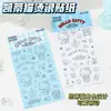 Adesivo Autêntico Sanrio Hello Kitty Prata Quente Papelaria Planejador Desenho Animado Fofo Gato KT Decoração Adesivo Capa de Celular