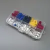 Inserto C45 140 PIEZAS combinación 260 piezas 70 juegos 140 juegos cobre rojo estañado terminales de crimpado para cableado pinzas crimpadoras en caja