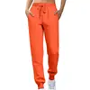 Calças Esportivas Femininas para Exportação, Calças Jogger de Lã Outono e Inverno, Calças Longas para Corrida, Calças da Moda com Cintura Elástica Slim-Fit Venda por Atacado