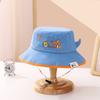 Sombrero Nuevo para Niños Sombrero de Cuenca de Copa Plana Súper Lindo Niño de Dibujos Animados Dinosaurio Pequeño Sombrero de Sol de Verano Sombrero de Pescador para Niña