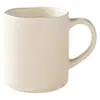 Caneca de cerâmica cor creme com boca de lótus, impressão de logotipo, gravação a laser, caneca de escritório