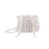 Bolso de Cadena de Perlas Calientes Transfronterizo para Mujer 2024 Nueva Moda Bolso Cubo Hueco Bolso Cruzado Hada con Lazo