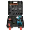 Chave de Impacto Recarregável a Bateria de Lítio para Trabalho em Andaimes, Marcenaria, Reparo Automotivo, Chave Elétrica Sem Escovas com Soquete e Pistola de Ar