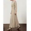 Estilo Criativo 2026 Início do Outono Casual Street Fashion Suéter Gola Redonda Vestido Saia Linha A