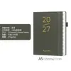 Agenda 2027 Livro de Horários Gerenciamento de Tempo Planejador Semanal Mensal Caderno Couro Livro de Calendário Anual