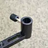 Bandeja para Cebo sobre el Puente Caña de Extensión Aleación de Aluminio Silla de Pesca Caja de Pesca Recipiente para Comida Accesorios Estante de Extensión Caña Estante de Brazo de Extensión para Bandeja de Cebo