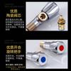 Válvula angular acero inoxidable 304 para pared alargada doméstica engrosada una entrada dos salidas boca larga doble interruptor T