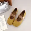 Sapatos Mary Jane de Ballet 5cm Nova Sola Macia Estilo Coreano Salto Estilo Verão 2026 Salto Baixo Escondido Bico Redondo Versátil Sapatos Individuais