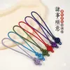 Datura Nó Chinês Artesanal DIY Cordão para Pingente de Borla Estilo Chinês Utensílio de Jade Wenwan Corda para Pegar na Mão Ornamento Cabeça de Pingente