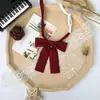 Gravata borboleta feminina estilo japonês, pequena, com cabo longo e ângulo reto, versátil, para uniforme escolar, com gola lisa e estampa floral, ideal para faculdade e ensino médio.