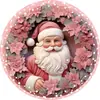 Venda quente transfronteiriça ornamentos acrílicos planos para pendurar série de Natal redondos 3D decoração de casa
