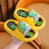 Pantuflas de Verano para Niños Lindas de Dibujos Animados Niños Bebé Niños Medianos y Grandes Antideslizantes Pantuflas de Mujer Interior Hogar