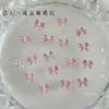 Decoraciones de Arte de Uñas de Circonita con Forma de Corazón Terminadas, Kit de Material de Moño de Pedrería Blanca Deslumbrante Famoso en Internet de Alta Calidad, Pedrería para Arte de Uñas