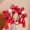 Accesorios para el cabello del Día de Año Nuevo 2026, Accesorios para fotos de tendencia nacional, Suministros de disfraces con ambiente festivo de Nezha, Diademas con borlas