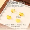 Pulsera de Cuentas Sueltas de Cera de Abeja Vieja Bo Natural Accesorios para Joyería de Cuentas DIY Colgantes de Corazón y Estrella Colgantes de Cera de Abeja Genuina