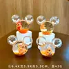 Muñeca de Dibujos Animados astronauta hombre del espacio botella de arena movediza decoración de escritorio regalo de cumpleaños creativo joyería de cristal al por mayor