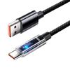 Cable de Datos Tipo C de Carga Súper Flash Transparente Trenzado de 240W Adecuado para Huawei Vivoppo Glory Cable de Carga Transfronterizo