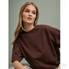 Estilo europeo y americano personalidad nicho retro ins 100% algodón manga corta moda nacional estilo americano estampado holgado estilo perezoso camiseta para mujer