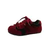 Tênis Retrô Versátil Forrest Gump para Meninas Estilo Outono para Meninos Velcro Solado Macio Antiderrapante Calçados Infantis Kids Tênis Esportivo Color Block